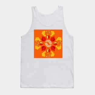 Rosh Hashanah Roundel in Orange Tank Top